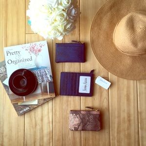 ‼️Set of 3‼️neiman marcus coin purse & card holder